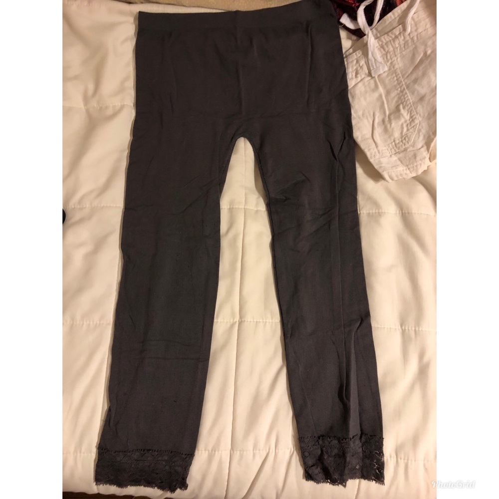 Gray leggings